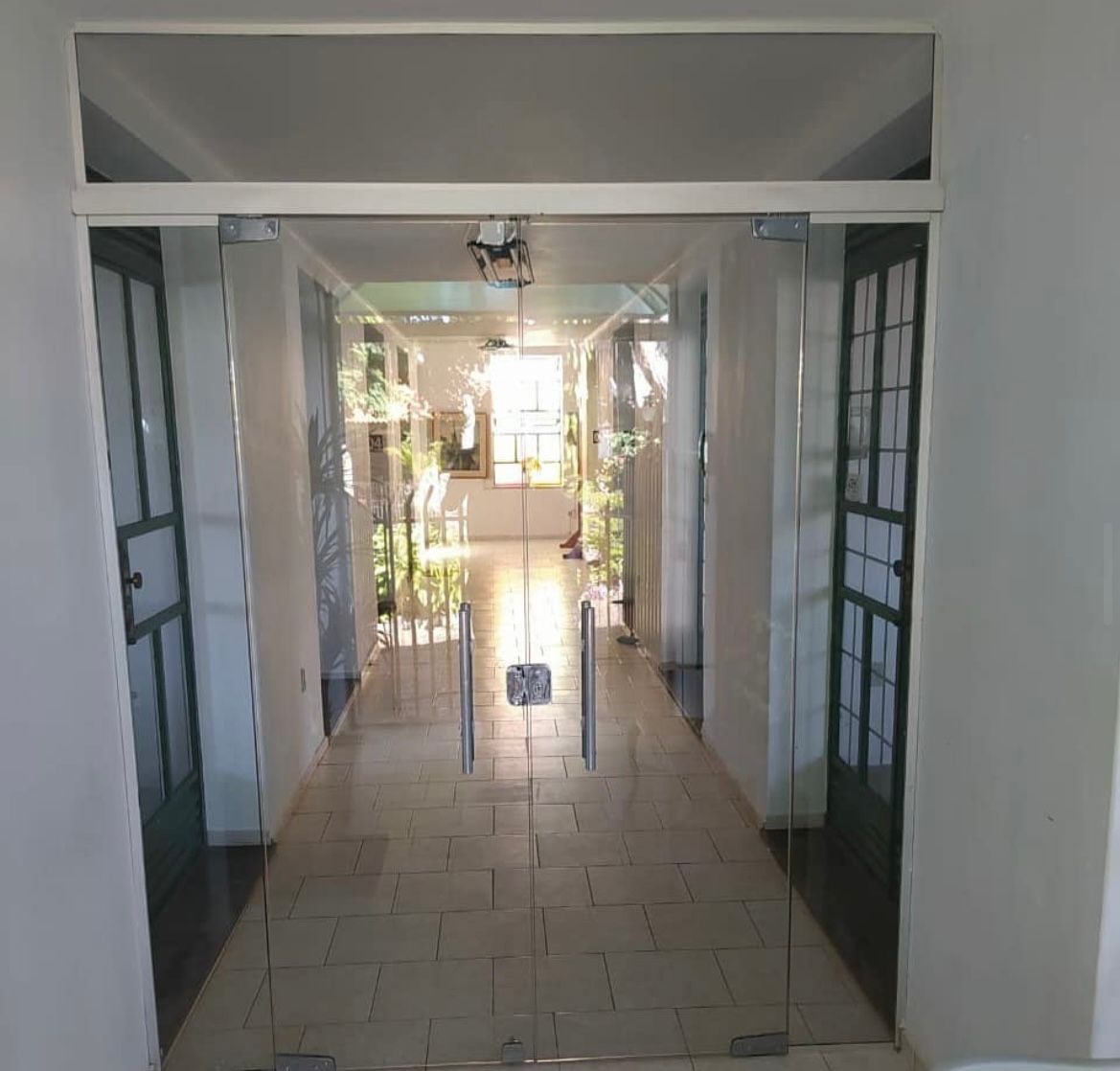 Porta de vidro comercial